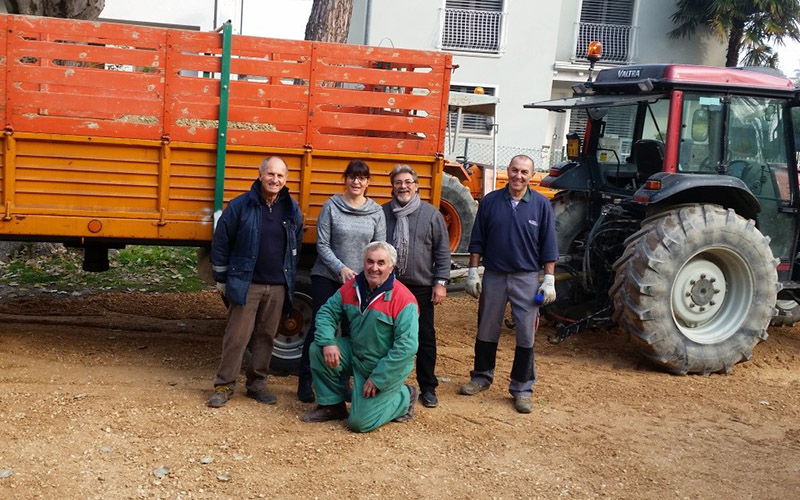 Giardino restaurato al centro diurno di Piangipane